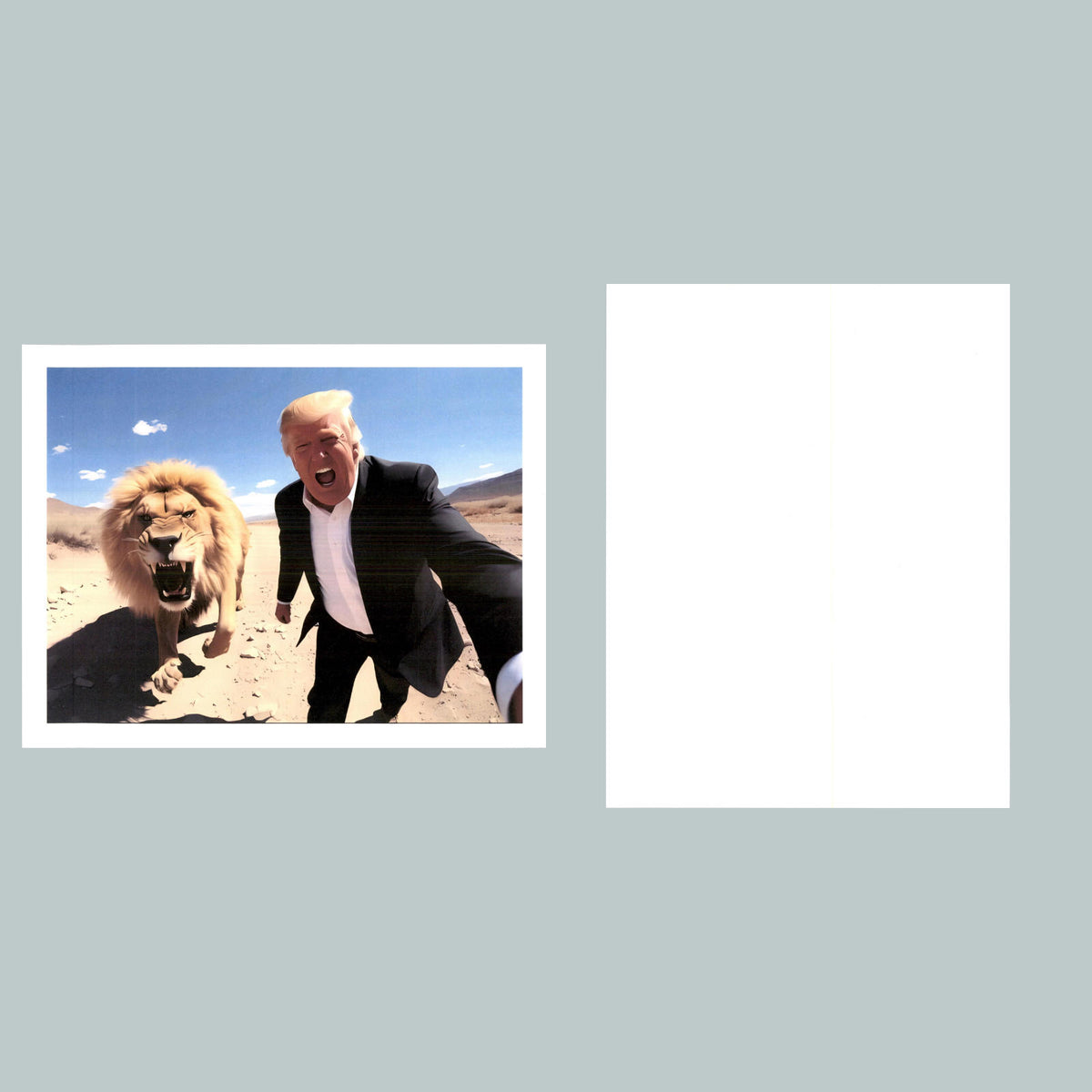 0080 P -8X10 Trump Lion Glossy Photo Fast-Secure Shipping