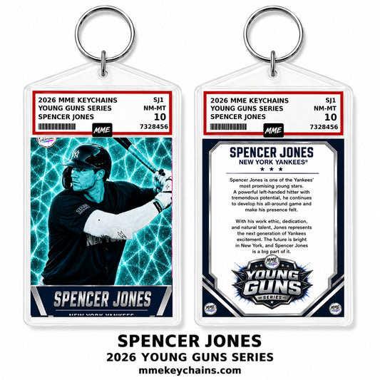 4270 Spencer Jones | Young Guns Series Hand Made Acrylic Photo Keychain Teal Ice
