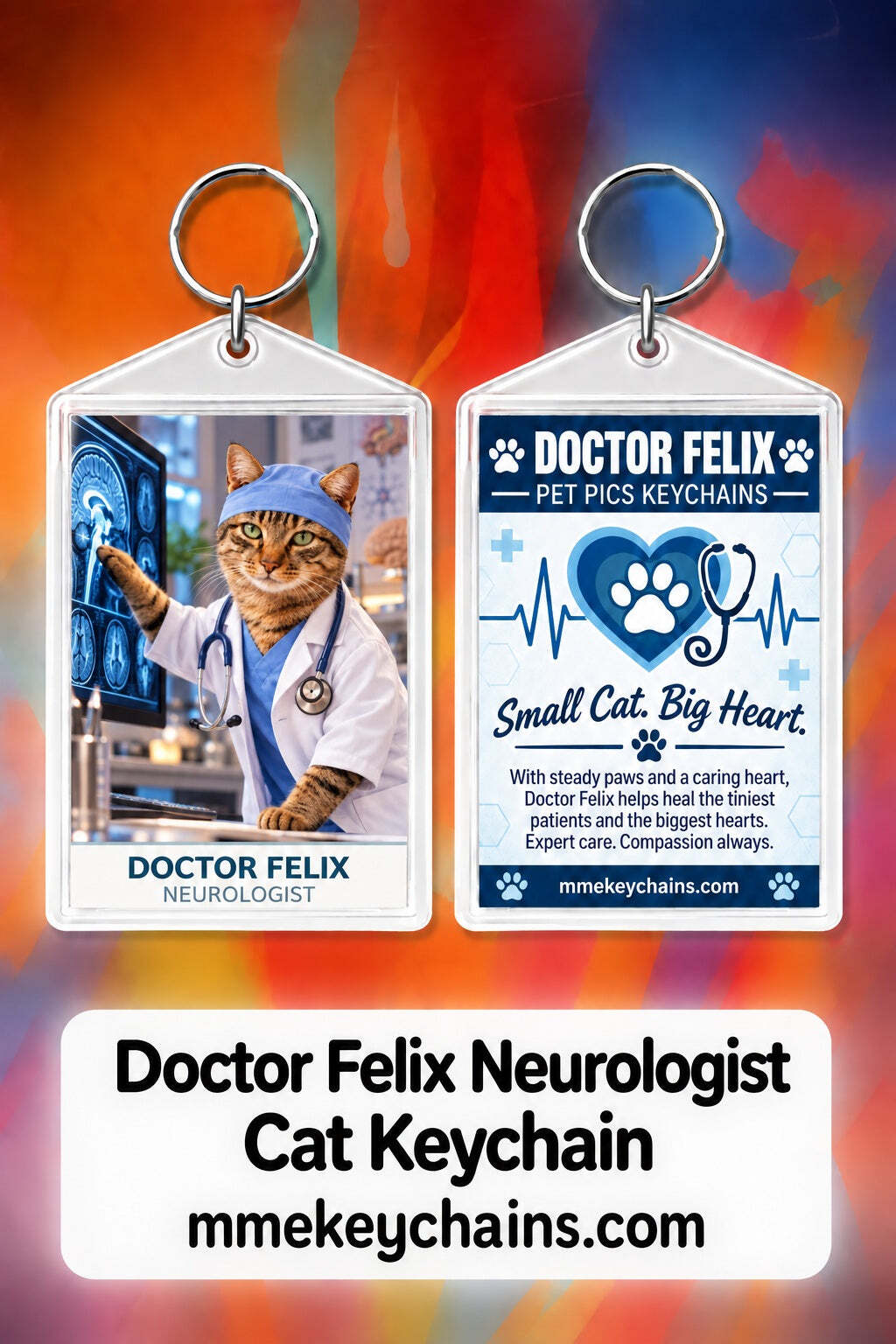 4907 Personalized Pet Pics Keychains Doctor Felix – Neurologist
