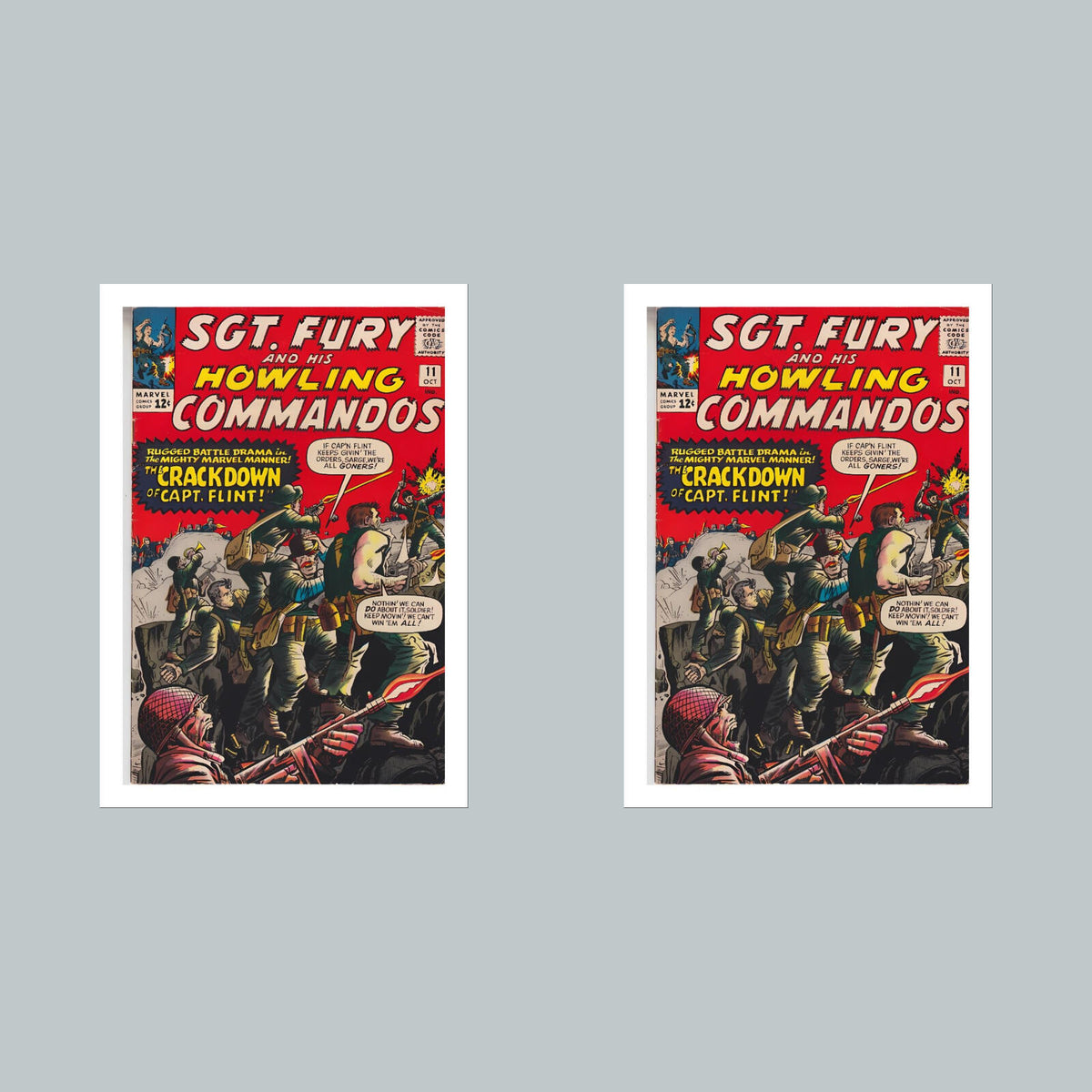 2392 Sgt Fury 8x10 Glossy Photo Comic Book Cover Fast-Secure Shipping