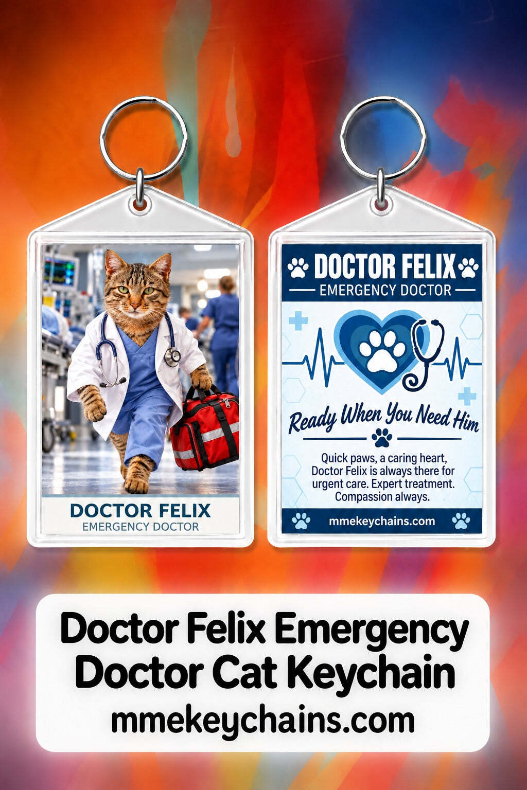 4905 Personalized Pet Pics Keychains Doctor Felix – Emergency Doctor