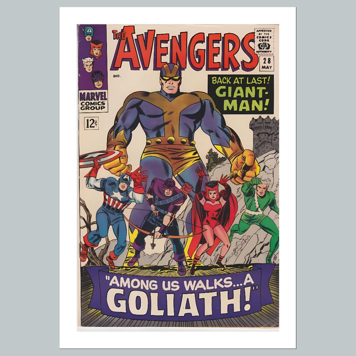 1845 The Avengers 8x10 Glossy Photo Comic Book Cover Fast-Secure Shipping
