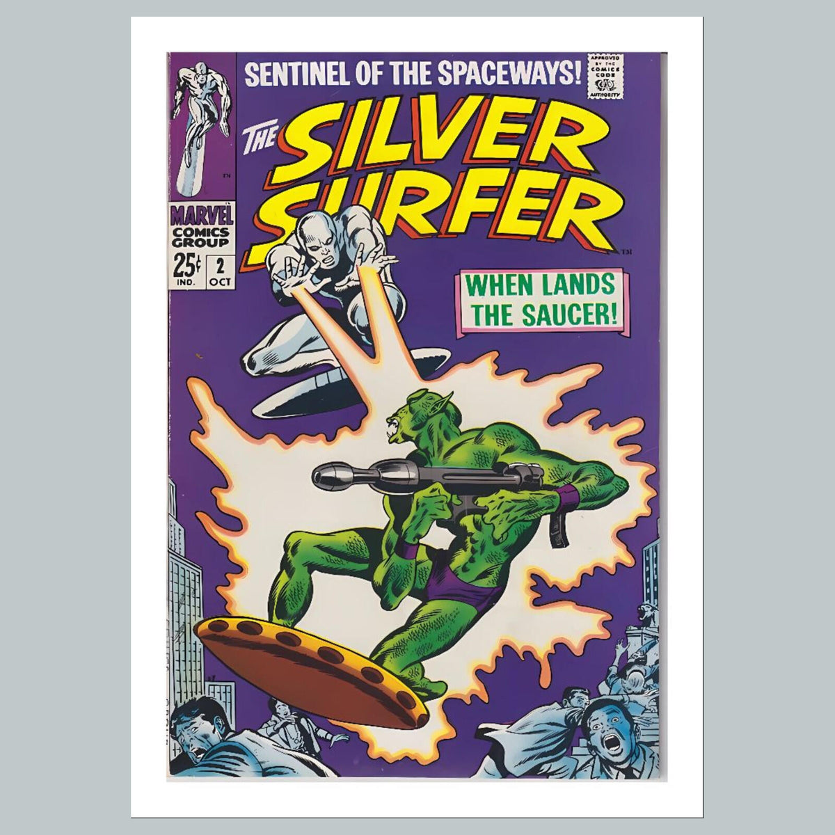 2400 Silver Surfer 8x10 Glossy Photo Comic Book Cover Fast-Secure Shipping
