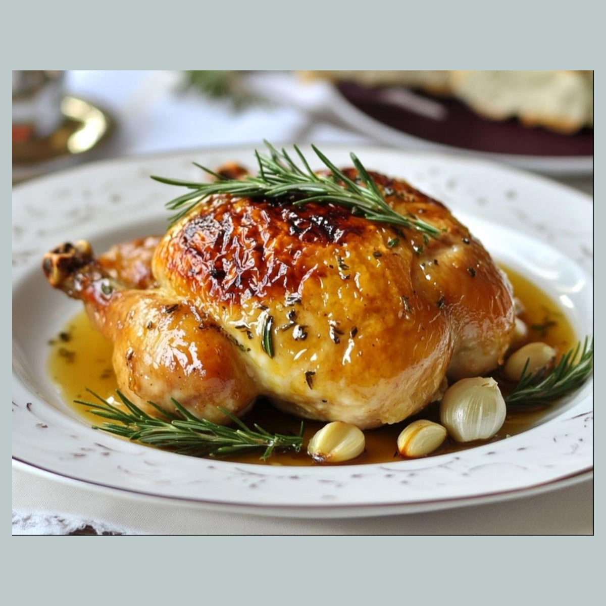 0882 8x10 Glossy Photo Roasted Chicken Fast-Secure Shipping MS