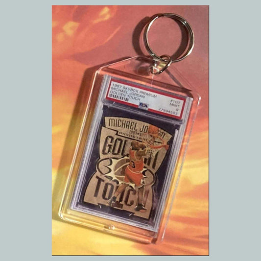 3638 Michael Jordan 1997 Skybox Golden Touch Custom Hand Made Keychain