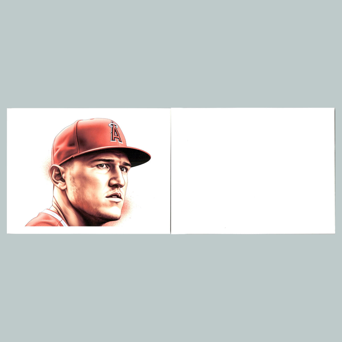 0182 P -8X10 Mike Trout Portrait H Glossy Photo Fast-Secure Shipping BBL