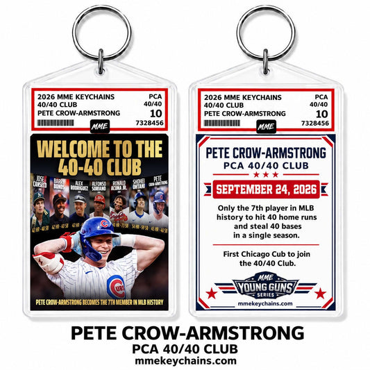 4923 Pete Crow-Armstrong PCA 40/40 Club Keychain – Welcome to the Club