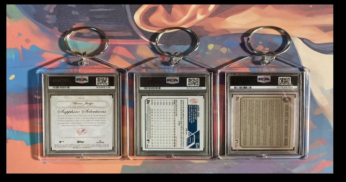 3140B Aaron Judge  3 Pack Bundle 3 Different Custom Novelty Keychains