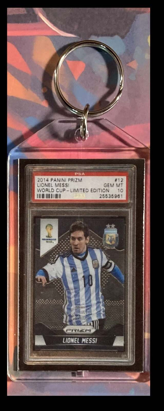 3091 Lionel Messi 2014 Panini Prizm World Cup Limited Edition Keychain