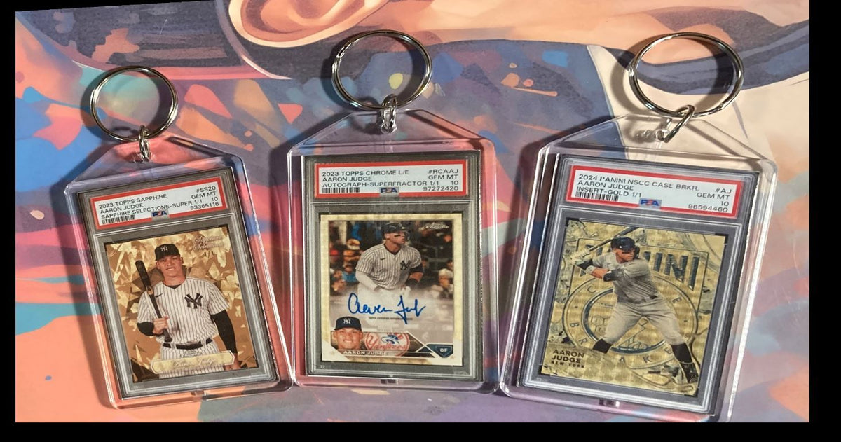 3140B Aaron Judge  3 Pack Bundle 3 Different Custom Novelty Keychains
