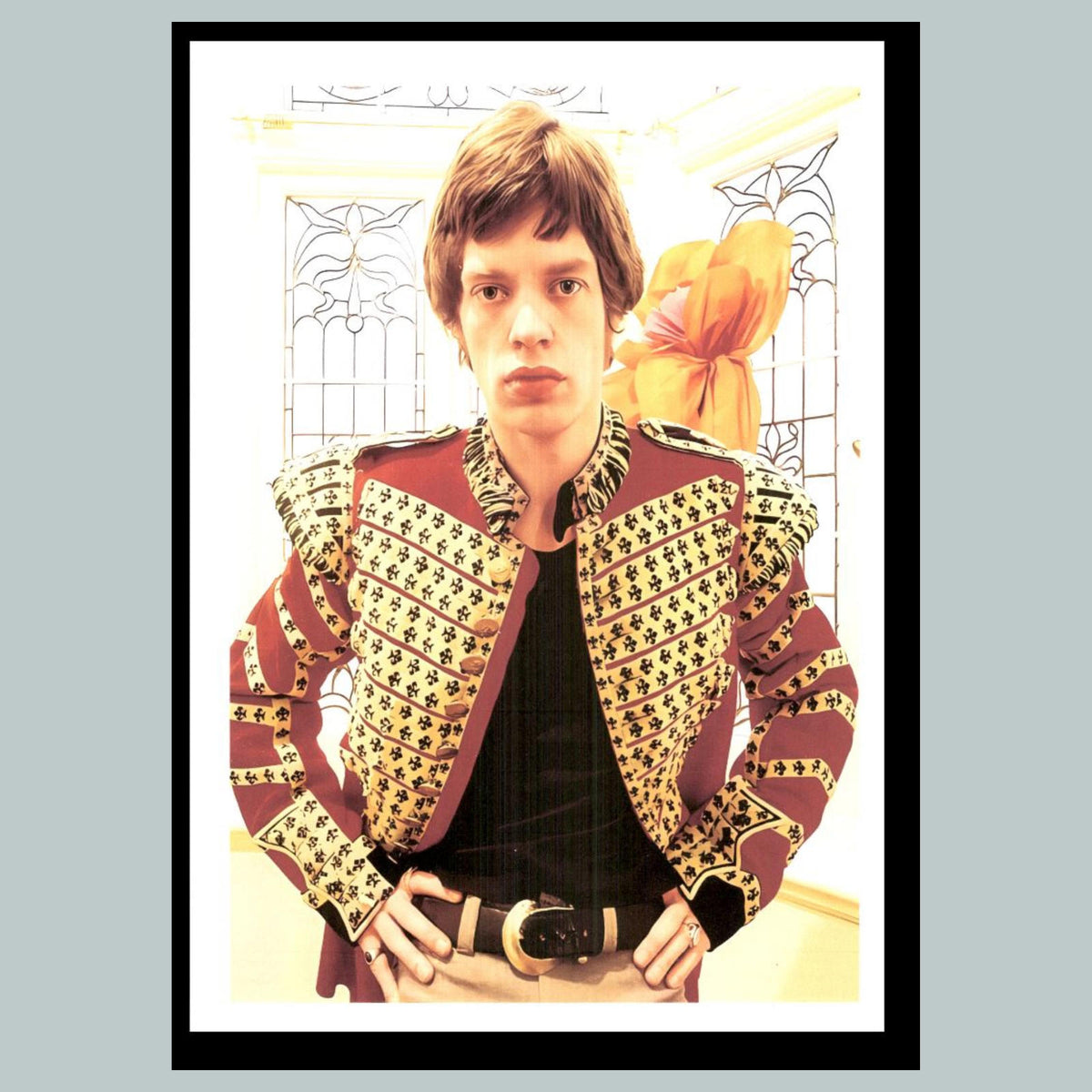 0097 P -8X10 Mick Jagger in Jacket Glossy Photo Fast-Secure Shipping