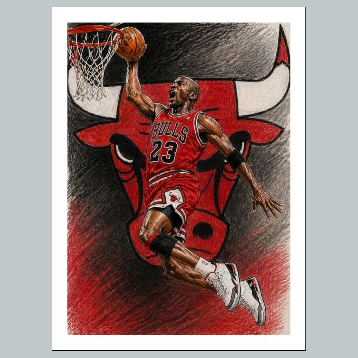 2594 Michael Jordan 8x10 Custom Art Photo - Fast-Secure Shipping BKL