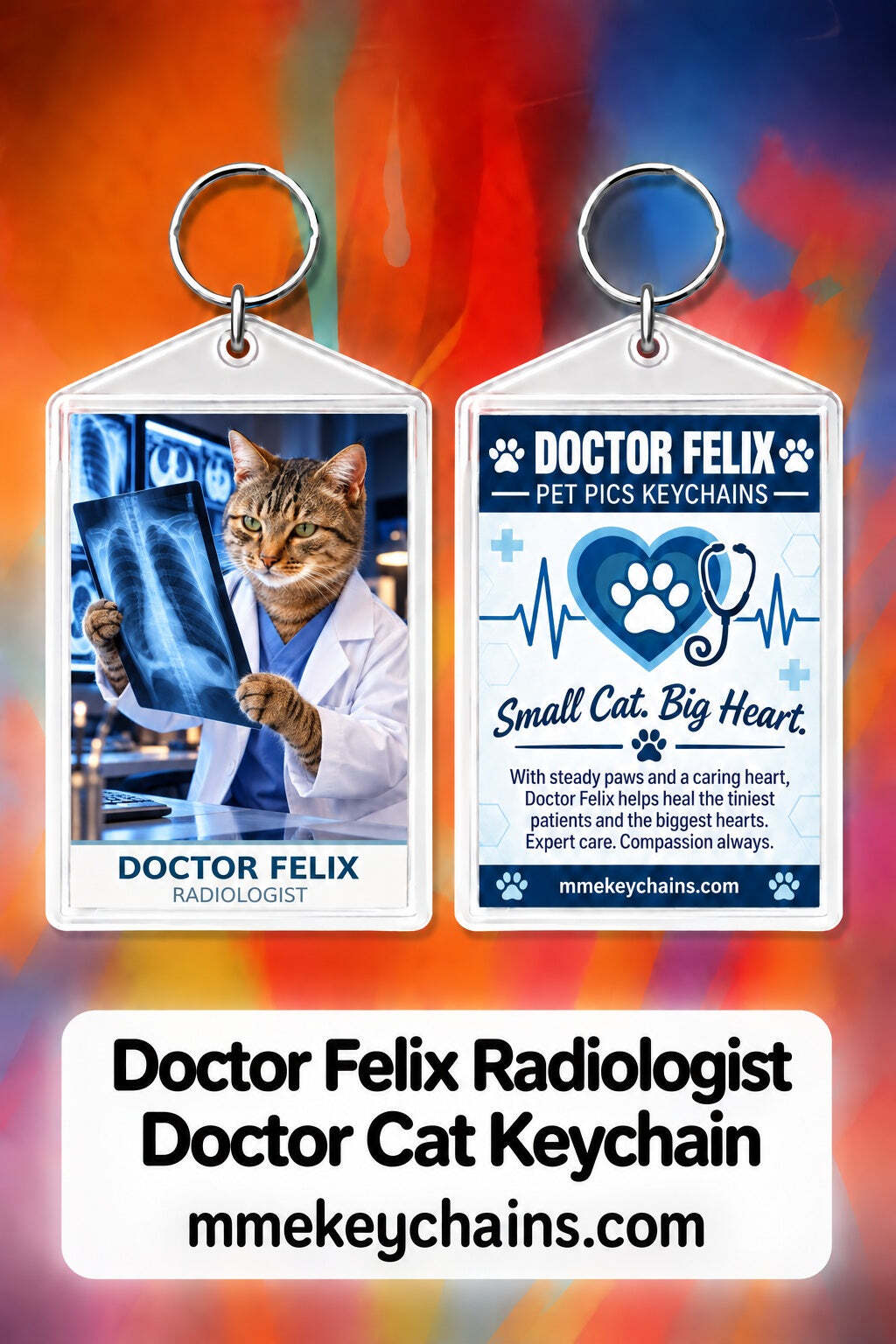4914 Personalized Pet Pics Keychains Doctor Felix – Radiologist