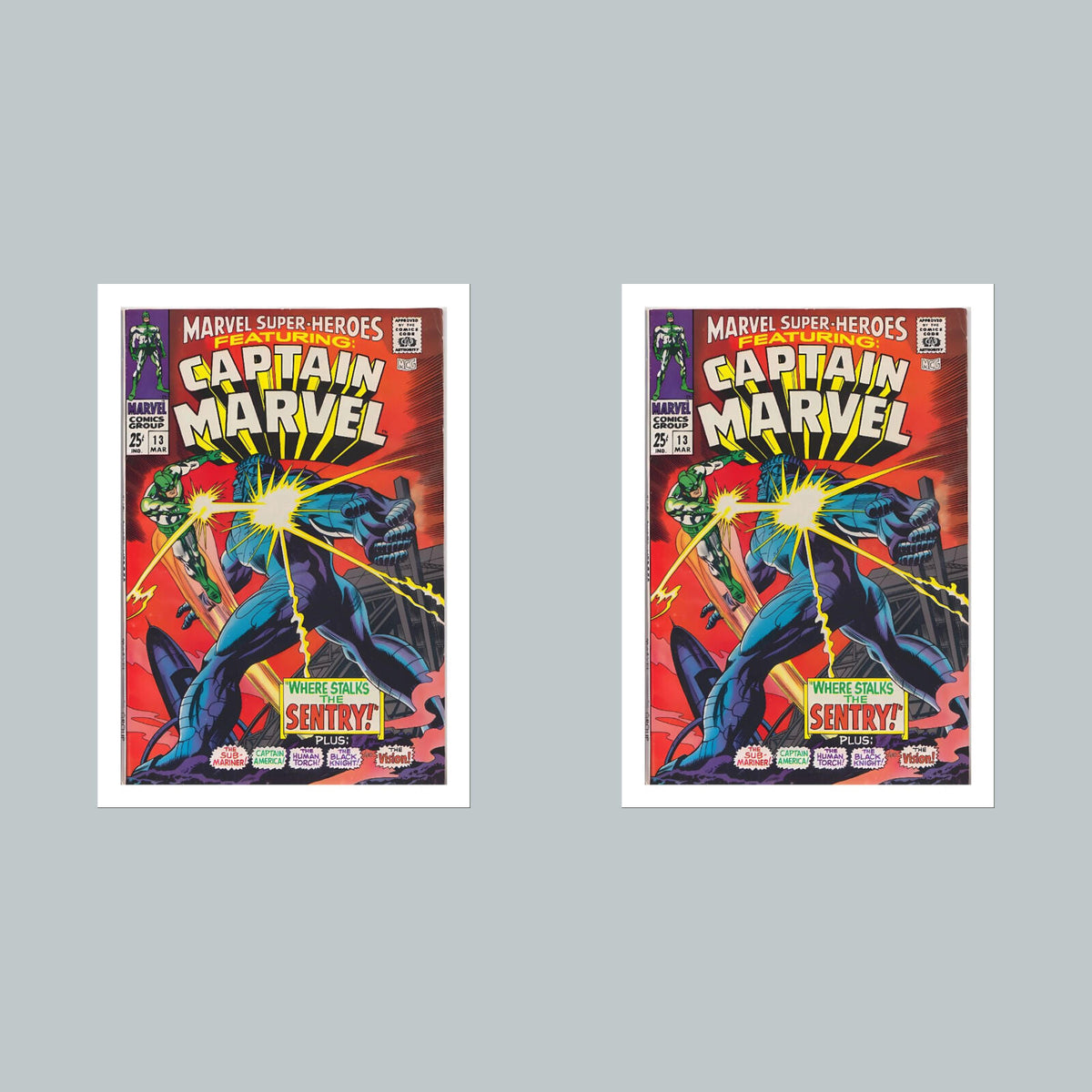 2196  Captain Marvel 8x10 Glossy Photo Comic Book Cover Fast-Secure Ship