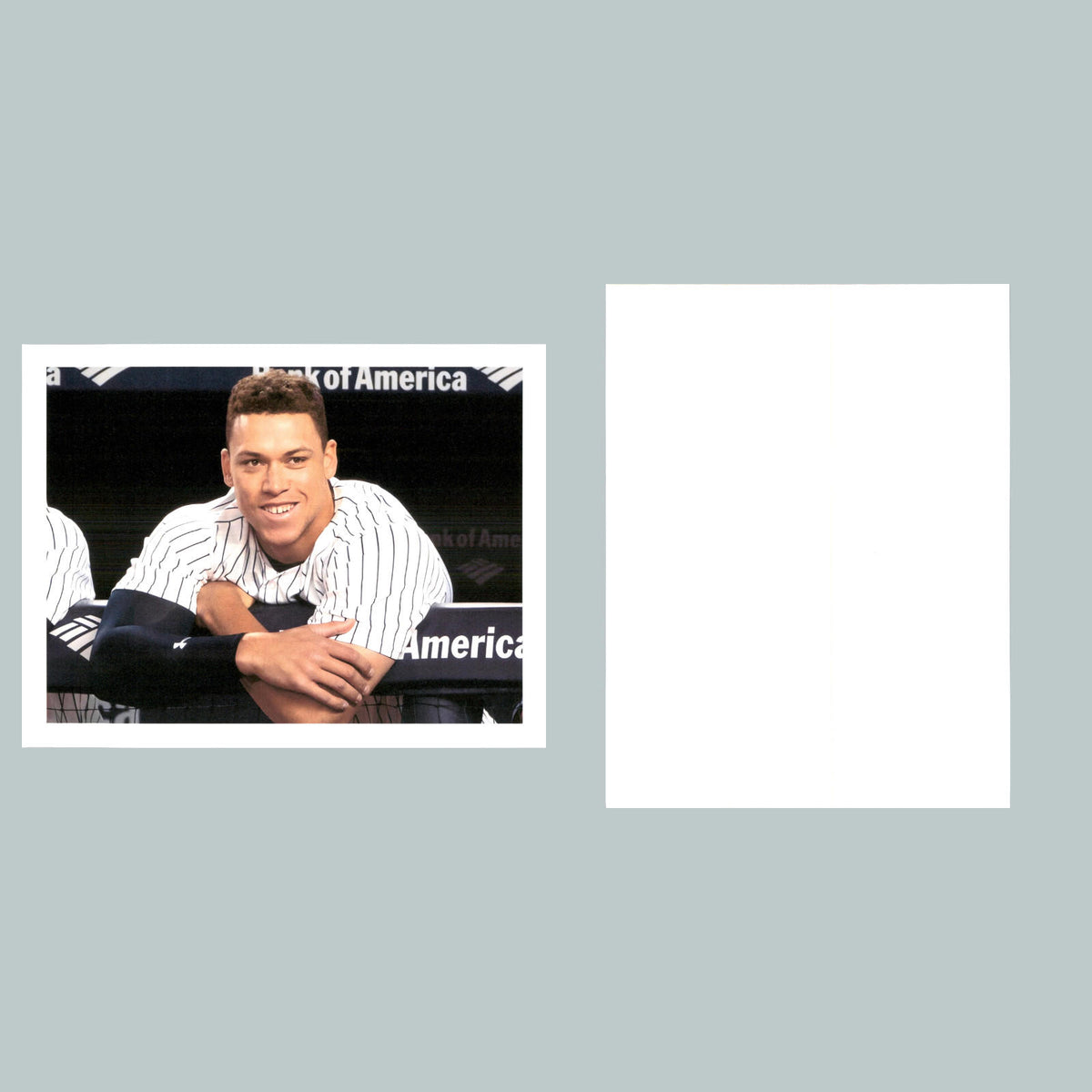 0153 P -8X10 Aaron Judge Leaning on Railing Glossy Photo Fast Shipping BBL