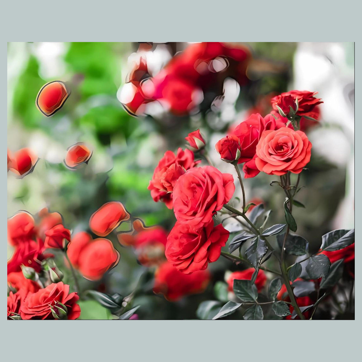 1083 P-8X10 Flowers - Roses 8x10 Glossy Photo - Fast-Secure Shipping MS
