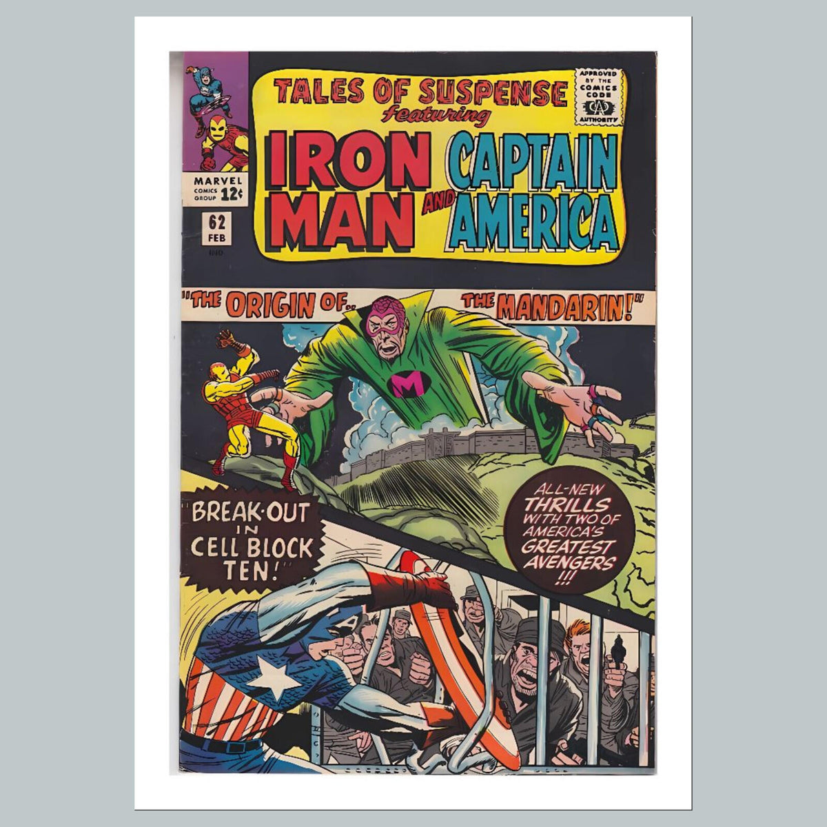 2437 Tales Of Suspense 8x10 Glossy Photo Comic Book Cover Fast-Secure Shipping