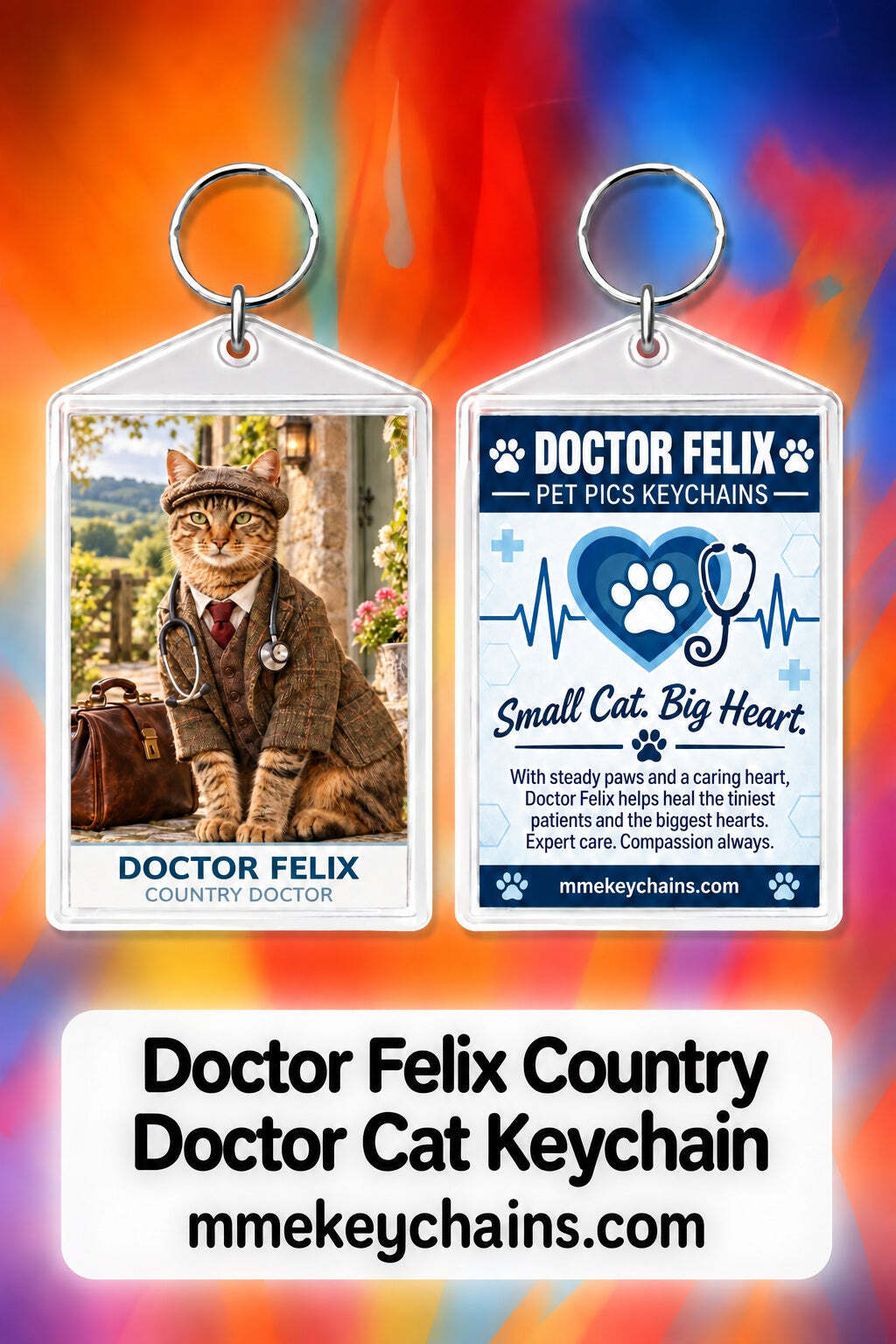 4912 Personalized Pet Pics Keychains Doctor Felix – Country Doctor