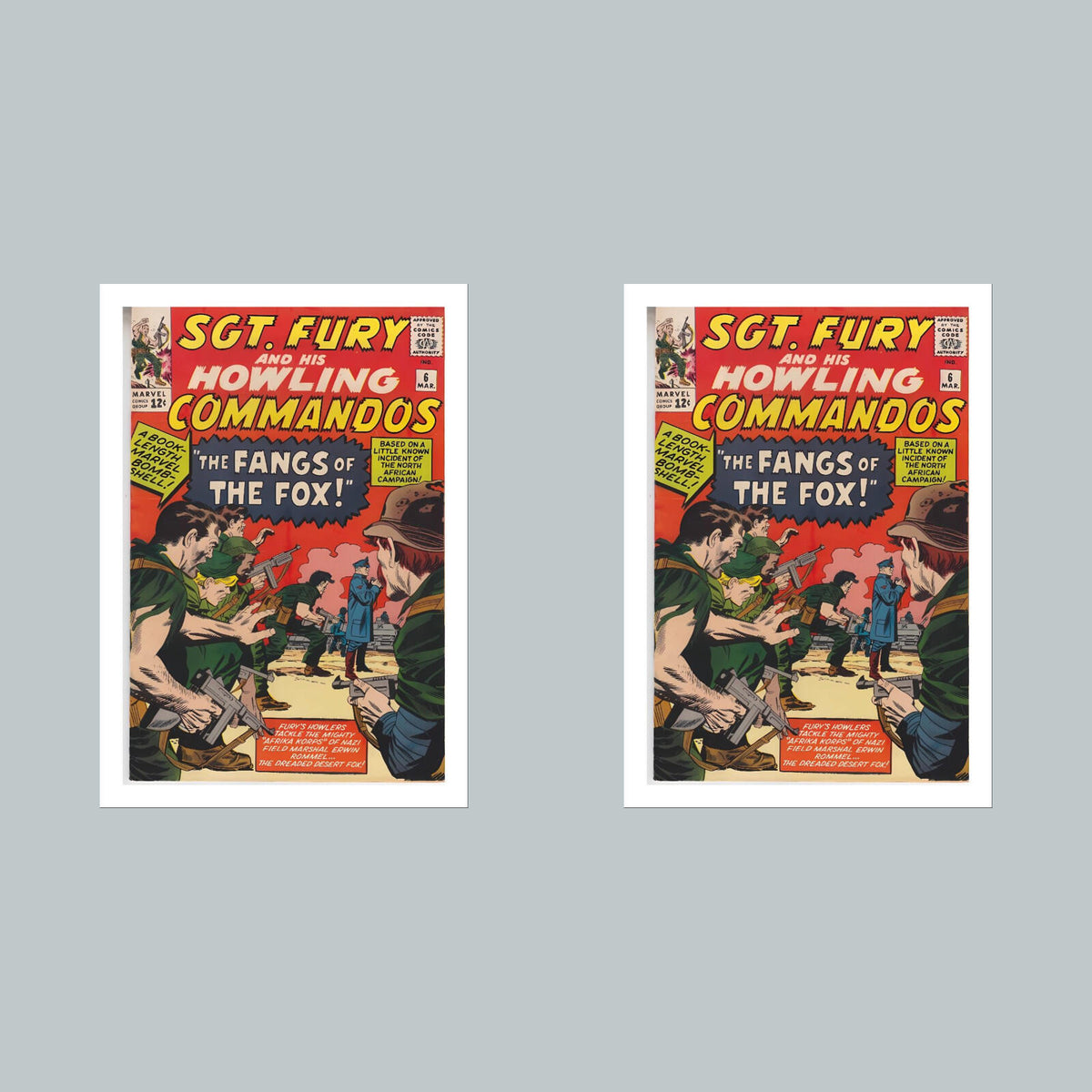 2379 Sgt Fury 8x10 Glossy Photo Comic Book Cover Fast-Secure Shipping