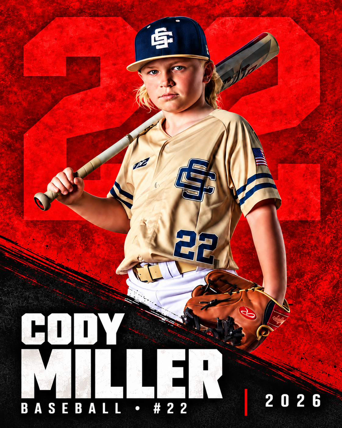 Personalized 8x10 print Design 4 sample