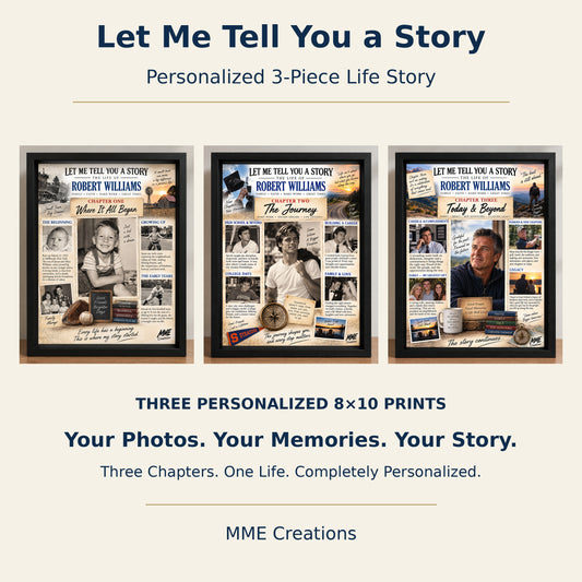 Three personalized Robert Williams life story chapters