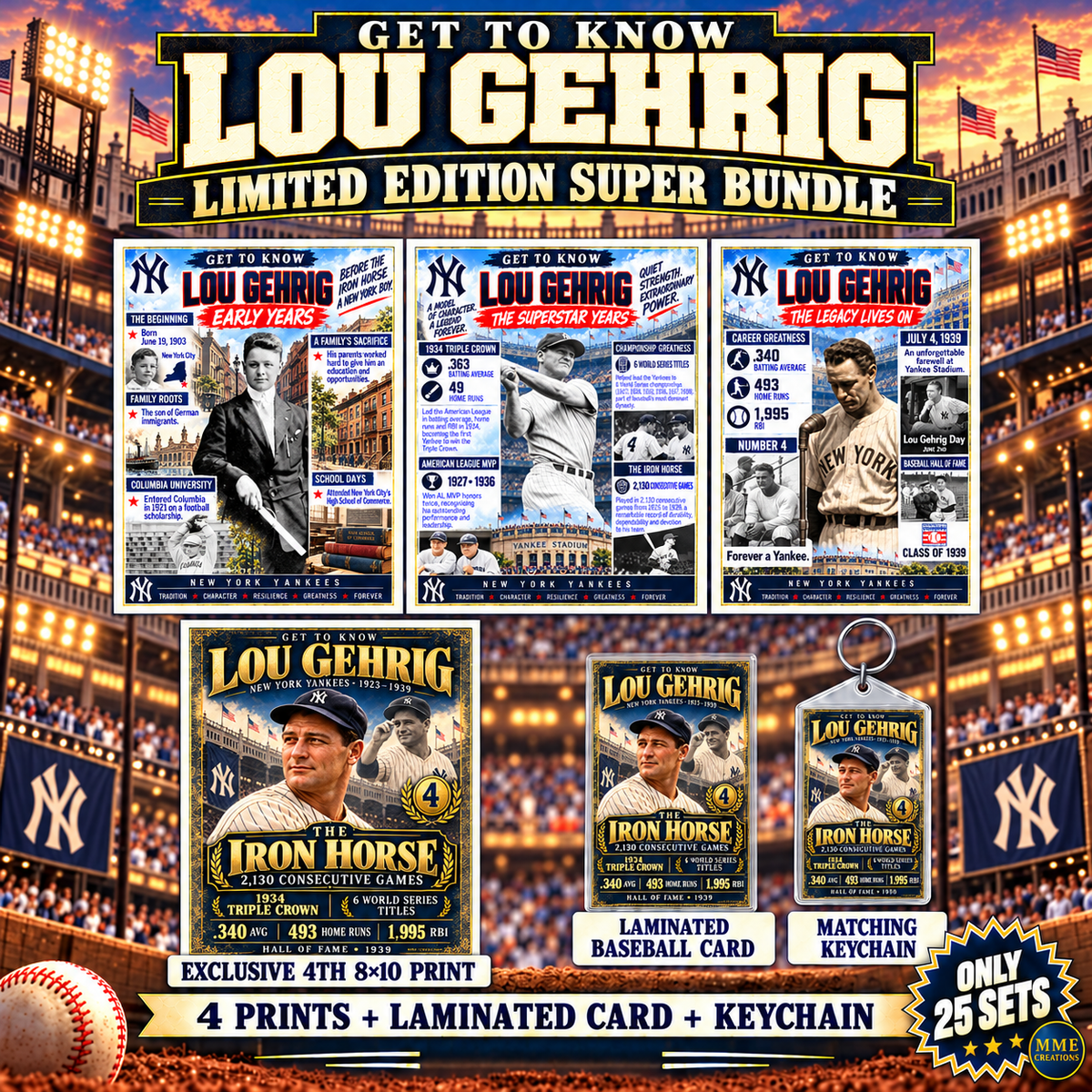 Lou Gehrig Get to Know Super Bundle Ad