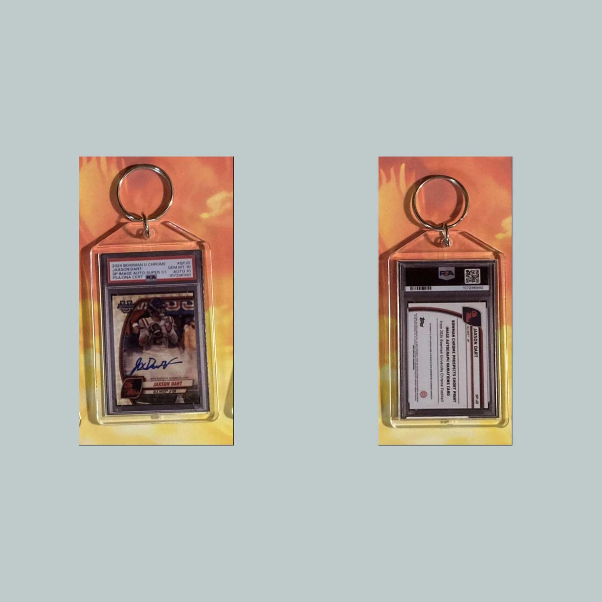 3534 Jaxson Dart 2024 U Chrome SP Auto Custom Keychain Great Gift