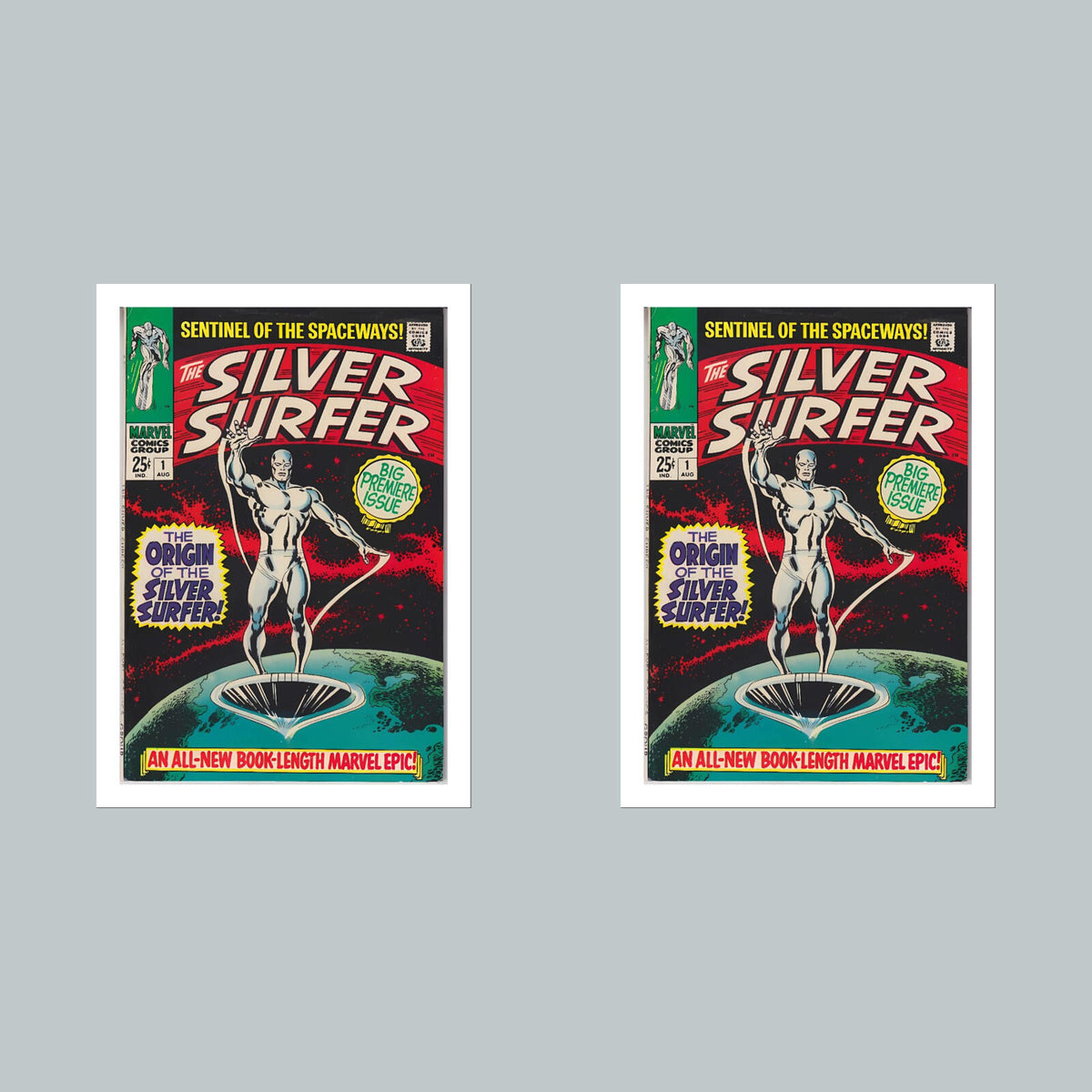 2396 Silver Surfer 8x10 Glossy Photo Comic Book Cover Fast-Secure Shipping