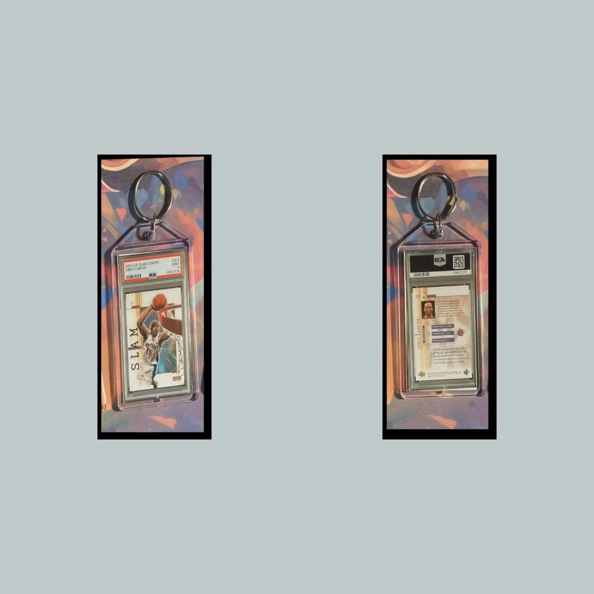 3412 Vince Carter 2001 Upper Deck SLAM Custom Keychain-Makes A Great Gift