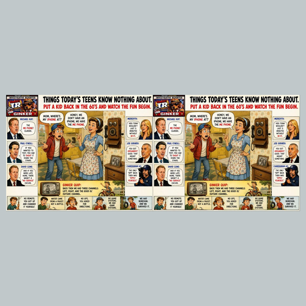 2840 8X10 Art Print Todays Teens Watch The Fun Begin Ginker’s Instant Reactions