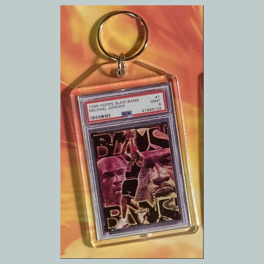 3658 Michael Jordan 1998 Hoops Slam Bams Custom Hand Made Keychain