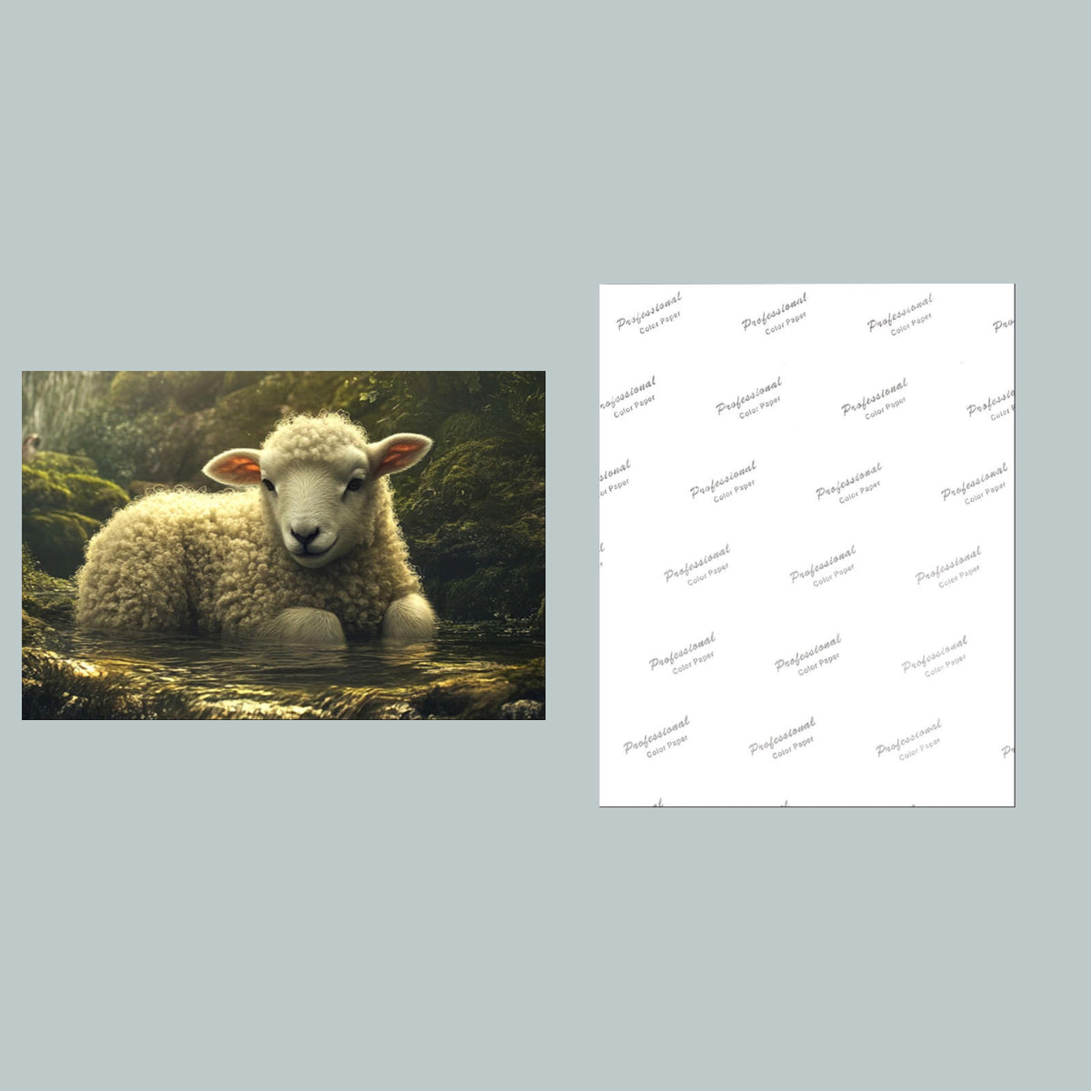 1316 Sheep in Meadow 8x10 Glossy Photo - Fast-Secure Shipping MS