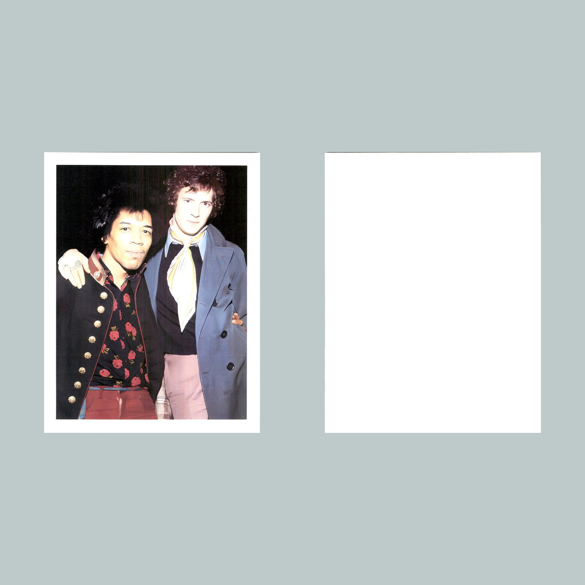 0115 P -8X10 Jimi Hendrix and Eric Clapton-Standing Glossy Photo Fast Shipping