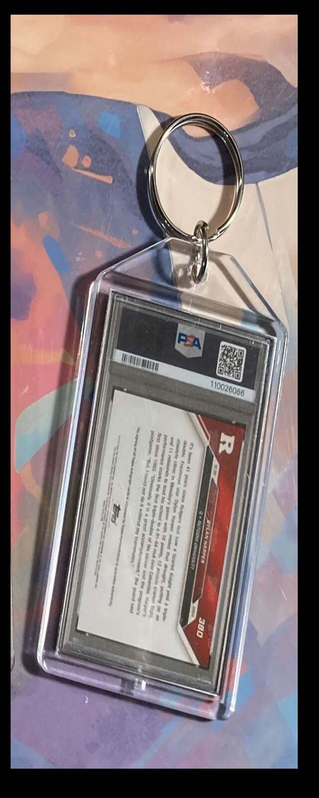 3112 Dylan Harper 2024 Bowman U Orange Auto Custom Keychain-A Great Gift
