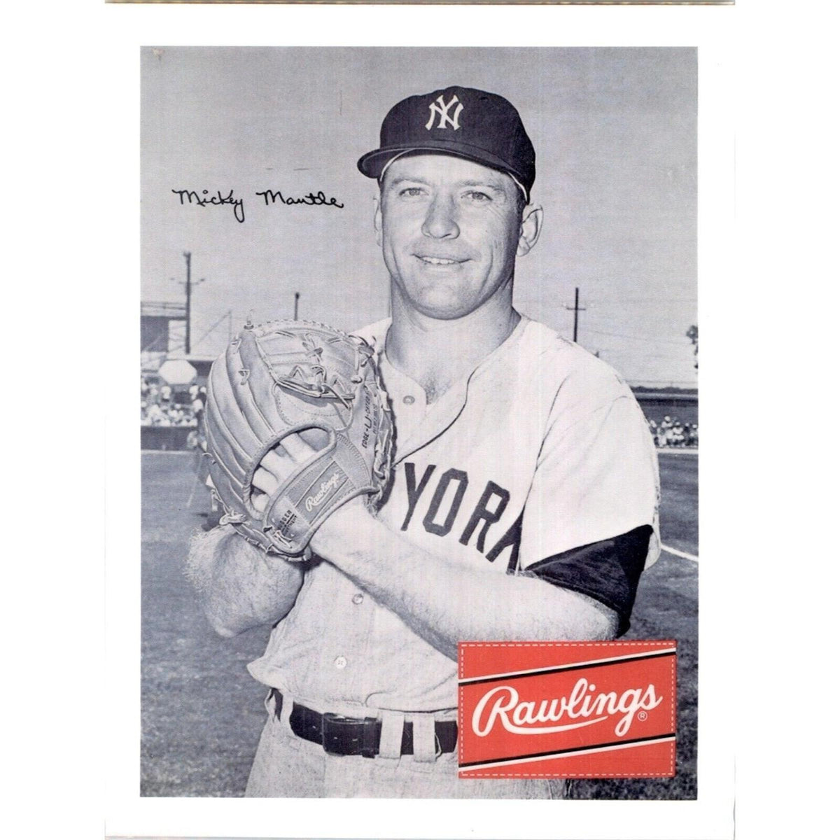 0604B Fiver Bundle 8X10 Glossy Photos Mickey Mantle Makes A Great Gift BBL