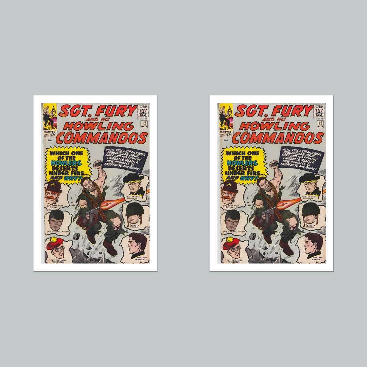 2391 Sgt Fury 8x10 Glossy Photo Comic Book Cover Fast-Secure Shipping