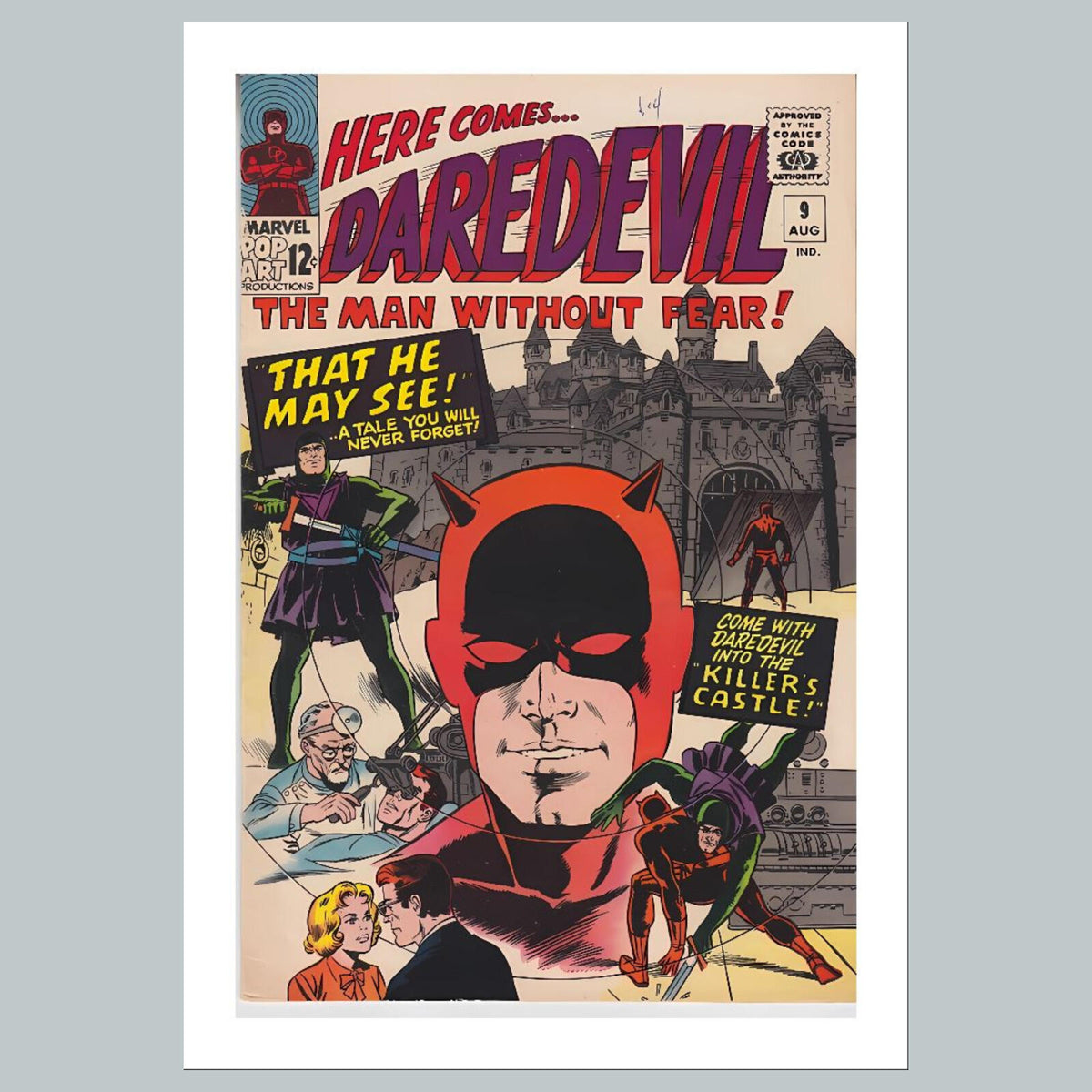 1846 Daredevil 8x10 Glossy Photo Comic Book Cover Fast-Secure Shipping