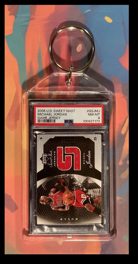 2998 Michael Jordan 2005 Upper Deck Sweet Shot Jersey Keychain
