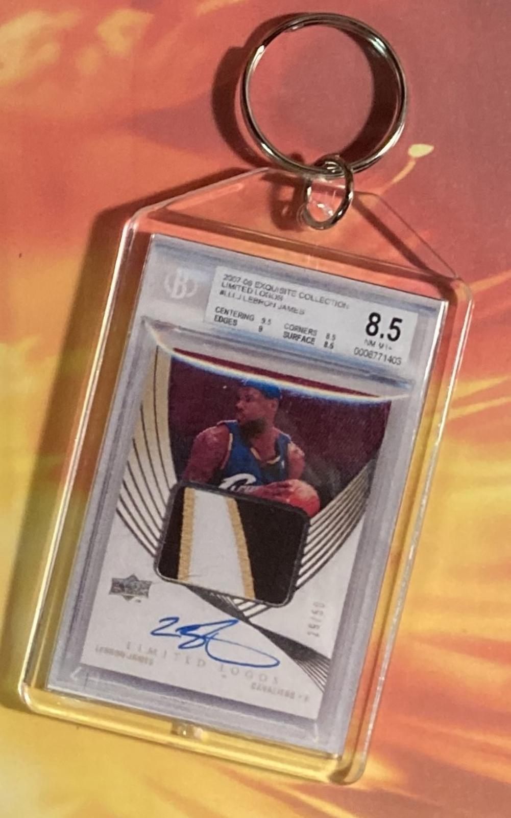 3655 Lebron James 2007 Exquisite Collection Auto Custom Hand Made Keychain