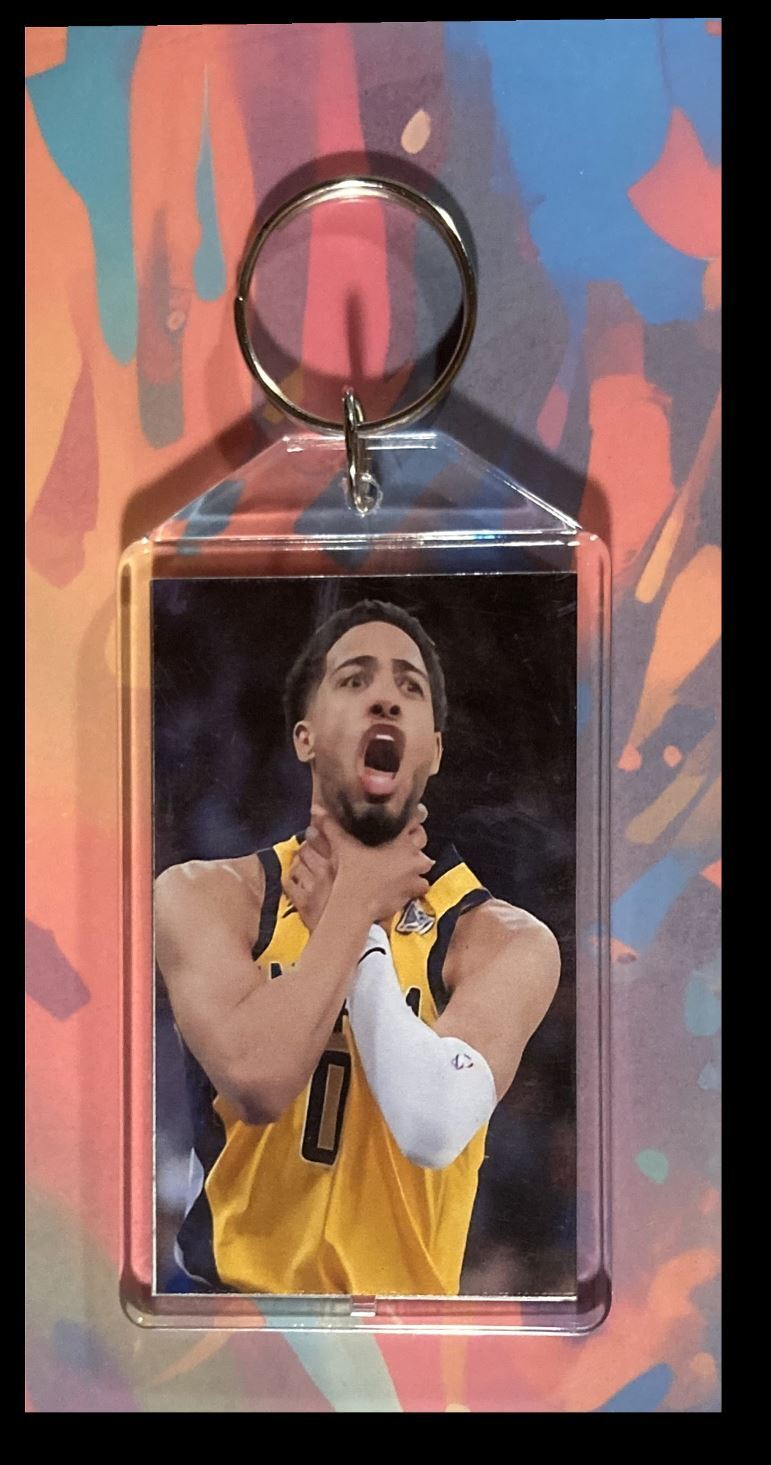 3356 Choke Tyrese Haliburton Custom Hand Made Keychain - Makes A Great Gift