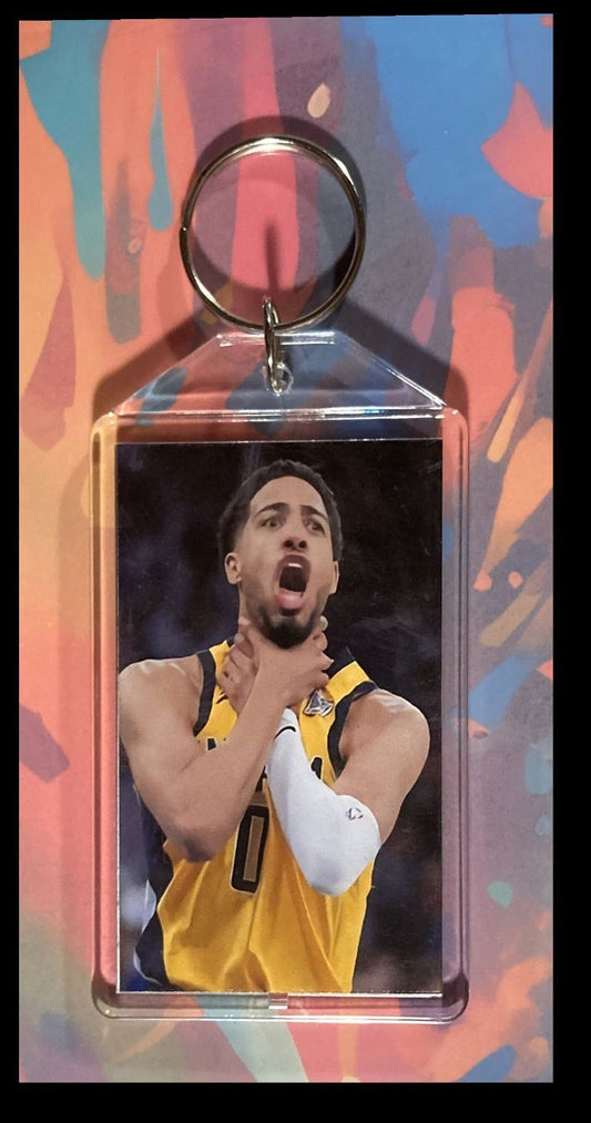 3356 Choke Tyrese Haliburton Custom Hand Made Keychain - Makes A Great Gift