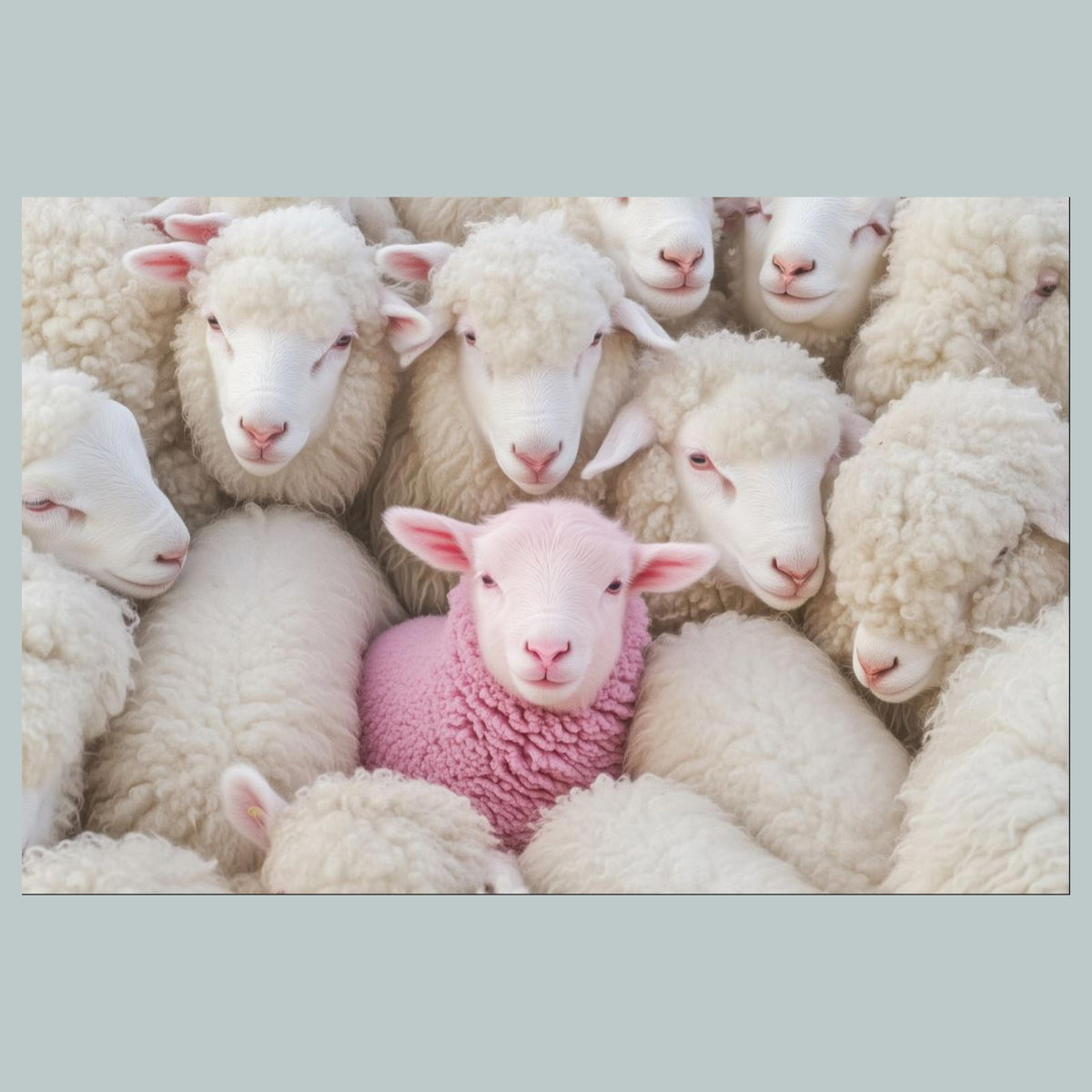 1288 Pink Sheep 8x10 Glossy Photo - Fast-Secure Shipping MS