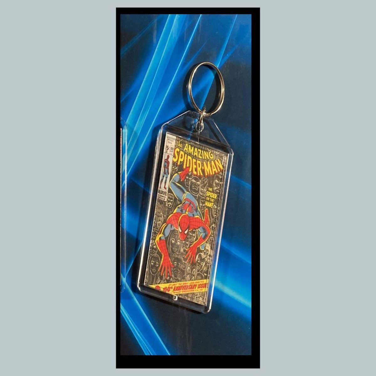 3398 Spider Man July 1973 Classic  Goblins Last Stand Custom Keychain