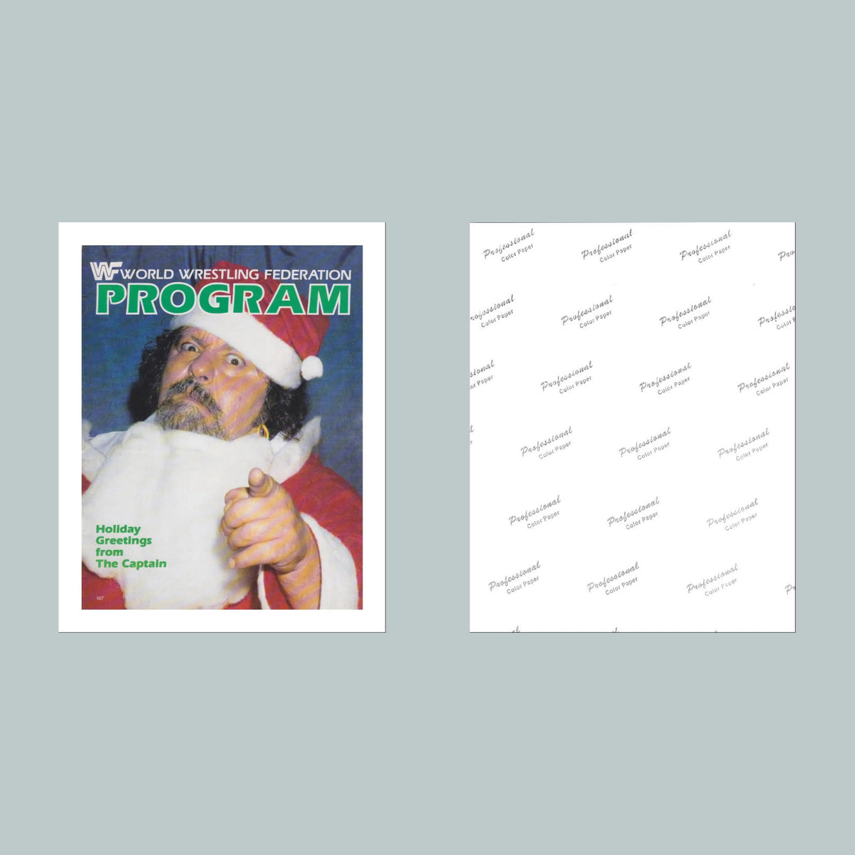 1527 WWF Program Captian Lou Albano 8x10 Glossy Photo Fast-Secure Shipping MS