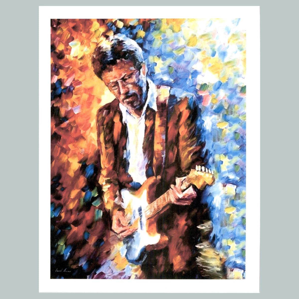 0106 P -8X10 Eric Clapton Painting Glossy Photo Fast-Secure Shipping
