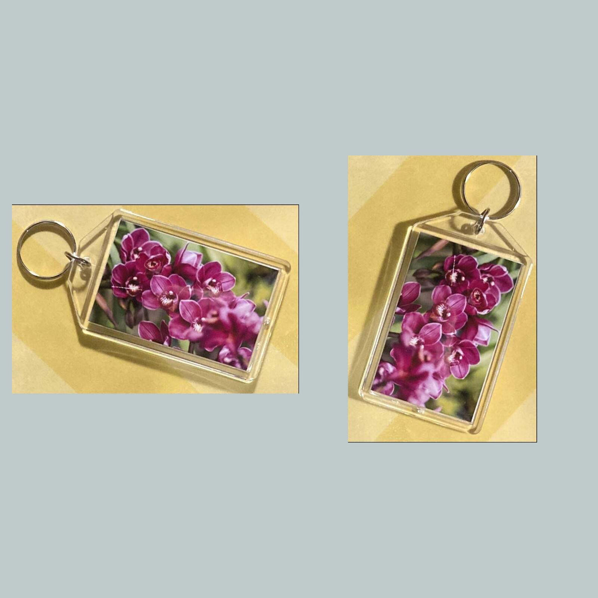 3699 Orchids Acrylic Keychain | Floral Keychain | Flower Lover Gift