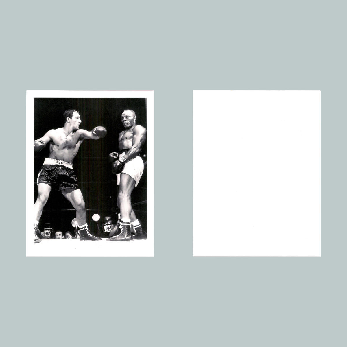 0053 P -8X10 Rocky Marciano and Jersey Joe Walcott-V Glossy Photo