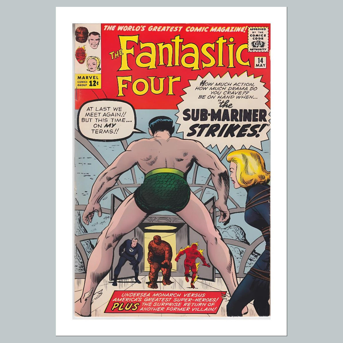 1954 Fantastic Four 8x10 Glossy Photo Comic Book Cover Fast-Secure Shipping