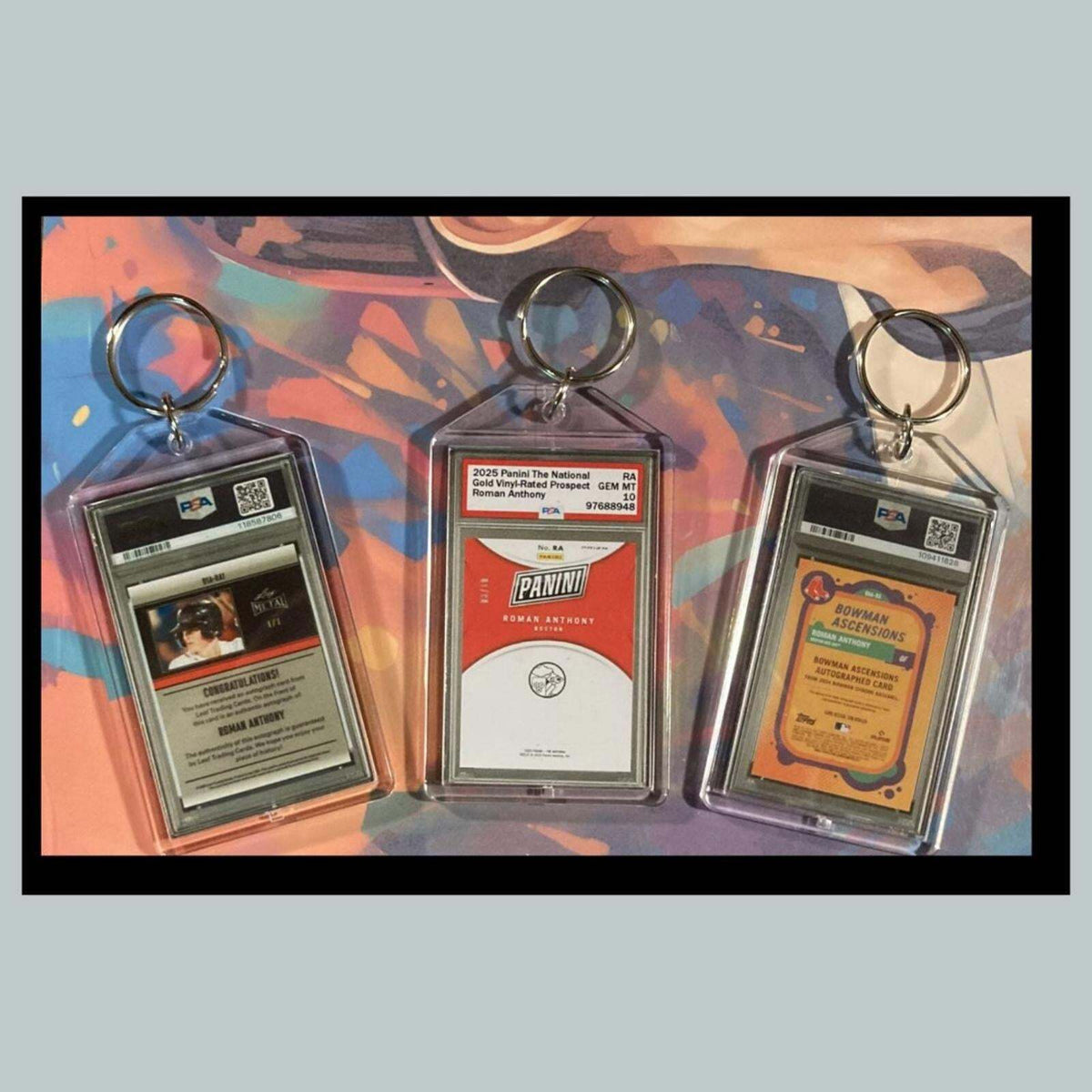 3379B Roman Anthony 3 Pack Bundle - 3 Different Custom Novelty Keychains - Gift