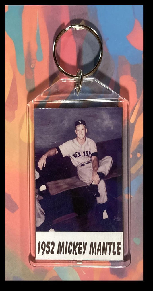 3292 Mickey Mantle 1952 Custom Hand Made Keychain - Makes A Great Gift